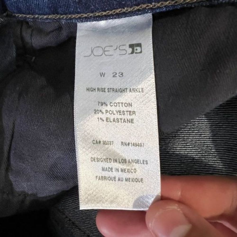 NWT JOES JEANS High Rise‎ Straight Ankle Jeans (W23) - Picture 6 of 7